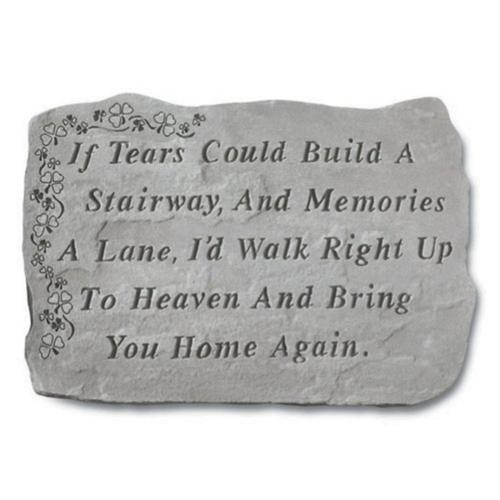 If Tears Could Build A Stairway Memorial Stone - Shamrock Design
