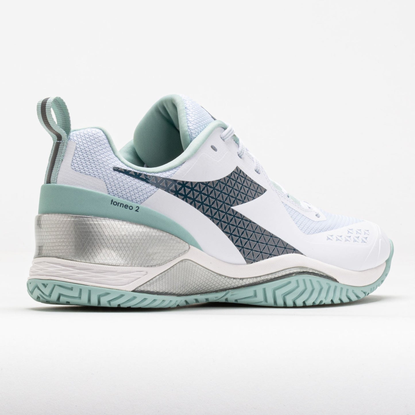 Diadora Blushield Torneo 2 AG Women's White/Legion Blue/Surf Spray