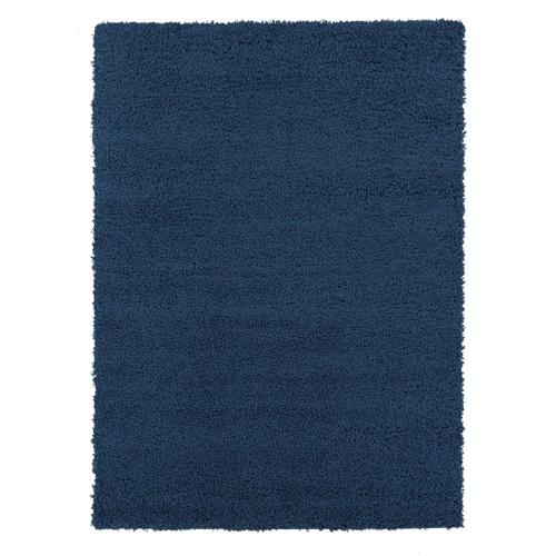 Sweet Home Stores Cozy Solid 5×7 Indoor Shag Area Rug, 5'3*6'11 , Navy