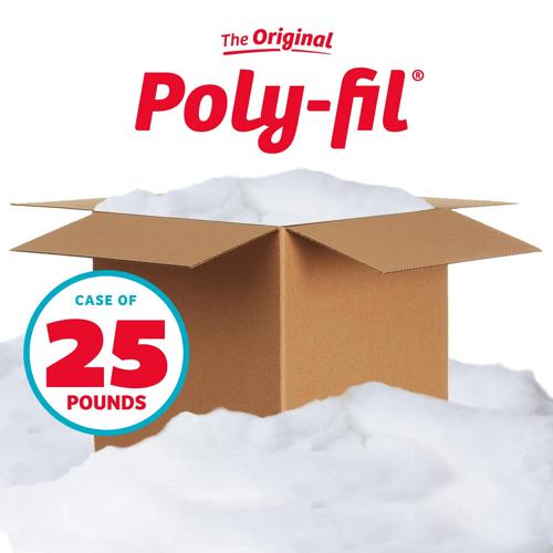 The Original Poly-filA Premium Polyester Fiber Fill by Fairfielda c, 25 Pound Box