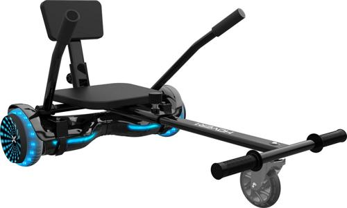 Hover-1 Turbo Hoverboard and Kart Combo in Black, Infinity LED Wheels, Hoverboard and Hover Kart Included!