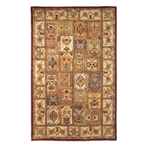 SAFAVIEH Classic Clotilda Floral Geometric Wool Area Rug, Multi, 2'*3'