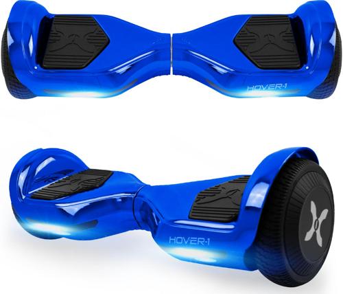 Hover-1 All-Star Used UL Certified Electric Hover board with 6.5 In. LED Wheels, LED Sensor Lights, Lithium-ion 14 Cell Battery, Ideal for Boys and Girls 8+ and Less than 220 Lbs. - Blue