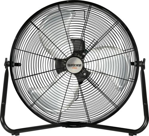 Hurricane Pro 20 Inch High Velocity Metal Floor Fan, Black
