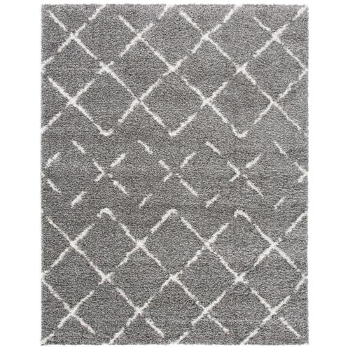SAFAVIEH Arizona Shag Collection ASG743B Brown/Ivory Rug
