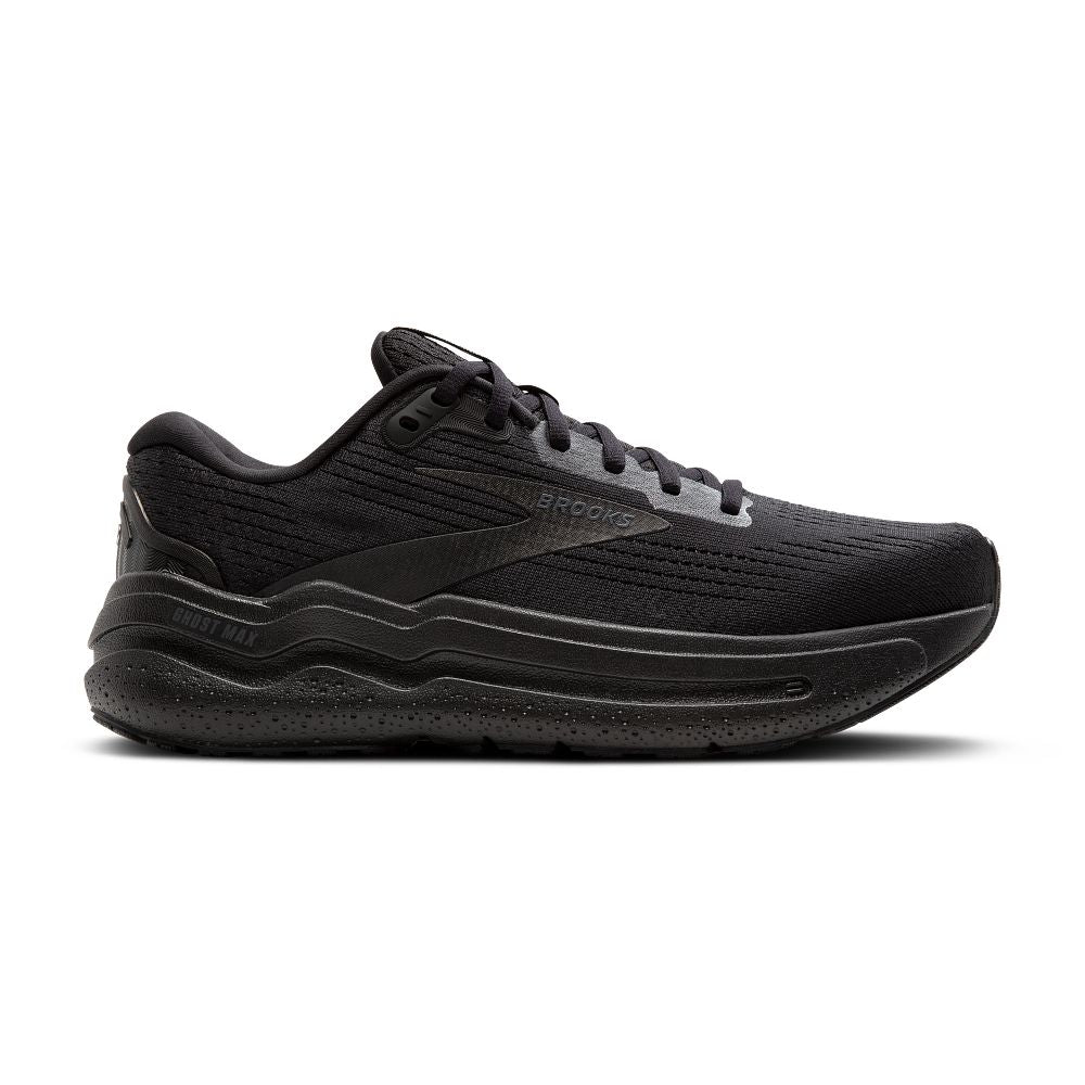 Men's Brooks Ghost Max 2, Black/Black/Ebony, 11 2E Wide