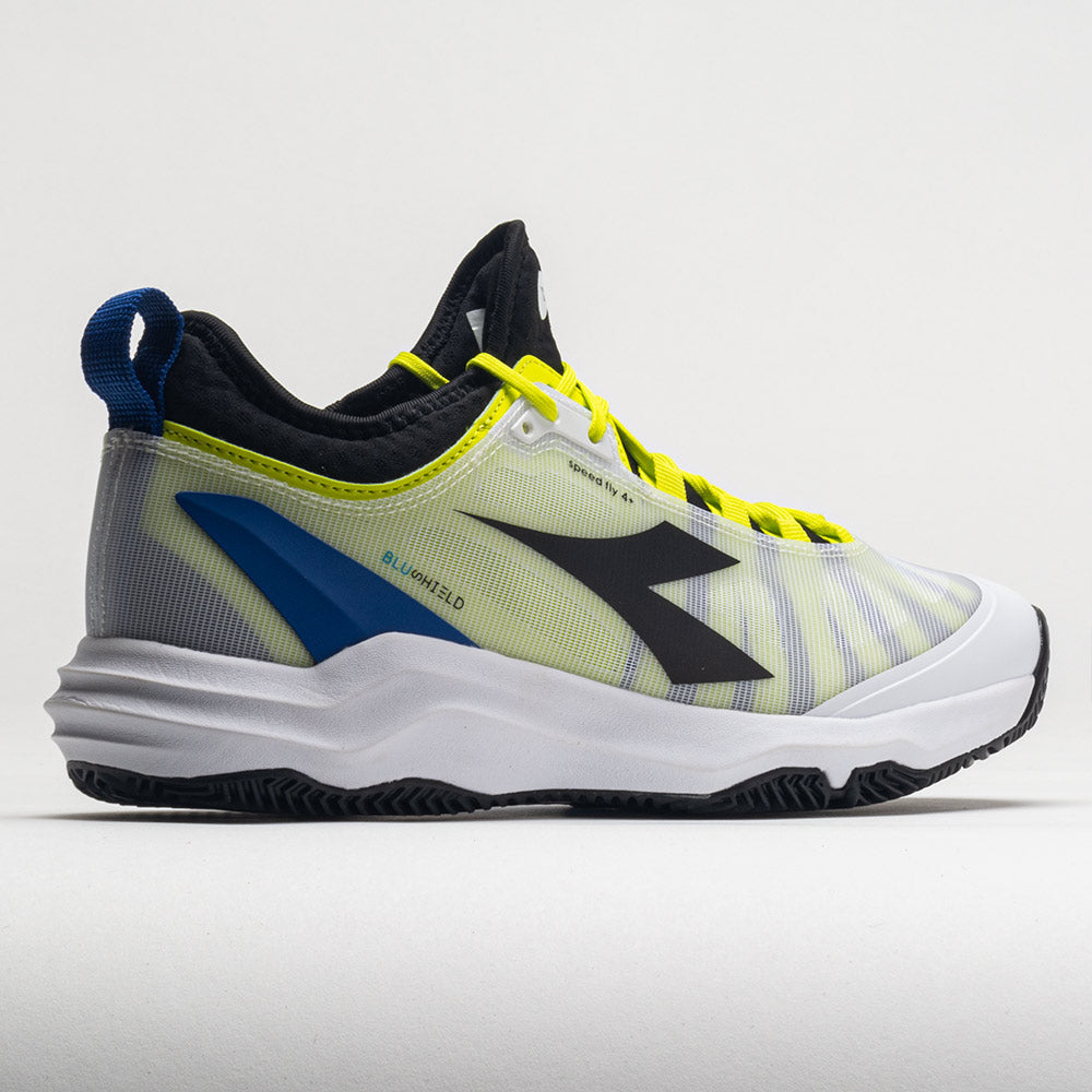 Diadora Speed Blushield Fly 4+ Clay Men's White/Black/Deja Vu Blue
