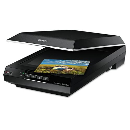 Epson Perfection V600 Photo Color Scanner, 6400 x 9600 dpi, Black