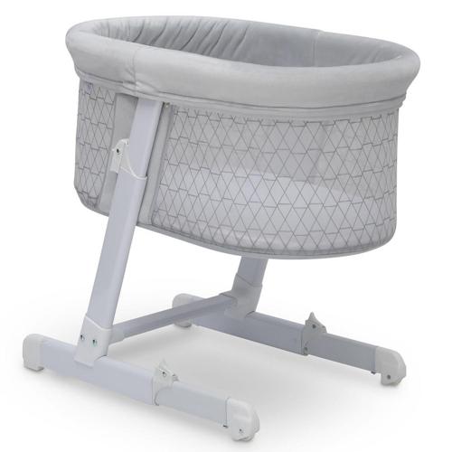 Little Folks Oval Bedside Sleeper Bassinet by Delta Children, Criss Cross