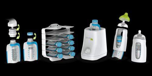 Kiinde Twist Universal Direct-Pump Feeding System and Warmer Gift Set for Breastmilk Collection, Freezing, Heating and Feeding, Free Foodi Starter Kit Included, New Mom Gift