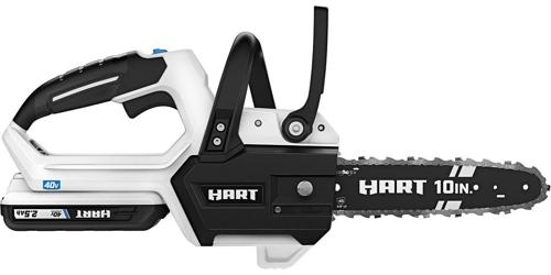 HART 40-Volt Cordless 10-Inch Chainsaw (1) 2.5 Ah Lithium-Ion Battery