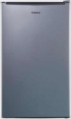 Galanz 3.3 cu ft One Door Mini Fridge, Estar, Stainless Steel Look