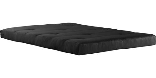 Mainstays 6 Inch Tufted Futon Mattress, Full Size, Black