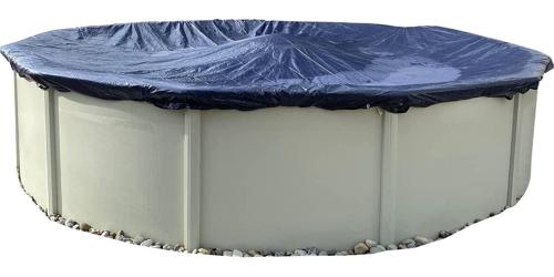 Winter Block Pool Cover for Above Ground Round Pool, 24 ft Includes Winch and Cable