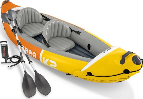 Intex Sierra K2 Inflatable Kayak with Oars and Hand Pump