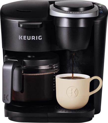 Keurig K-Duo Essentials Coffee Maker, with Single Serve K-Cup Pod and 12 Cup Carafe Brewer, Black