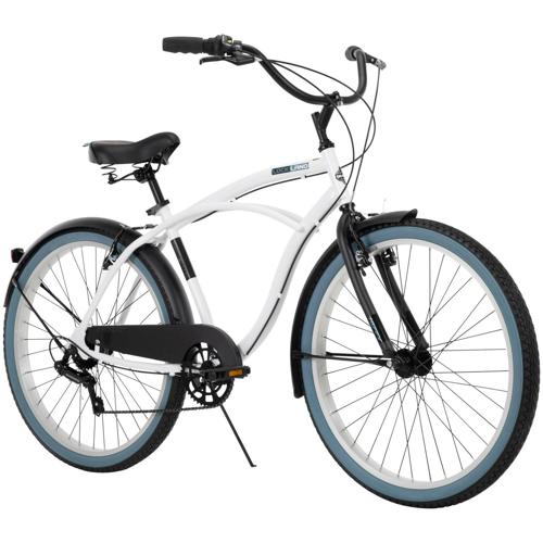 Huffy 26 In. Men's Lockland, 7 Speed Cruiser Bicycle, White