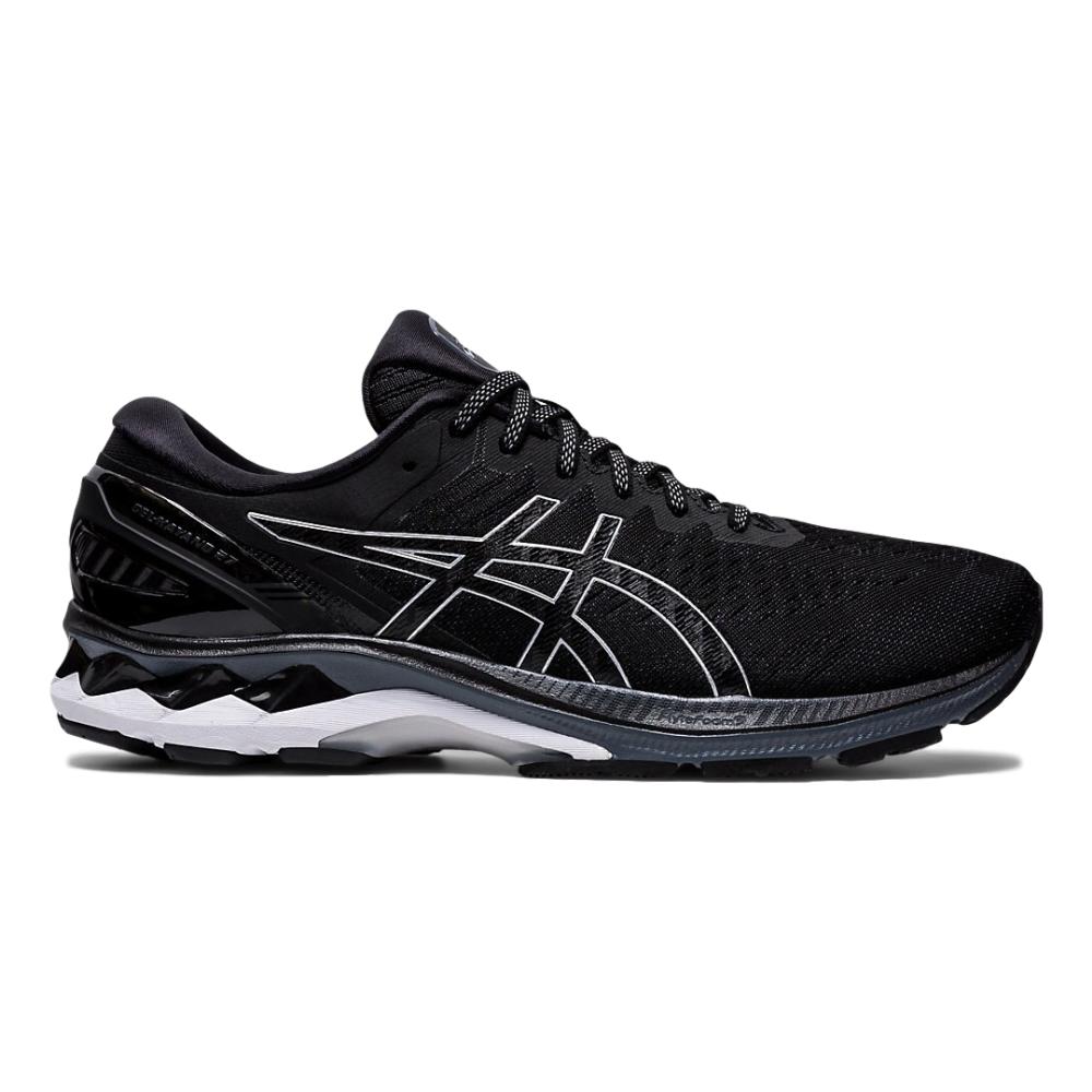 Men's Asics Gel-Kayano 27, Black/Pure Silver, 12 D Medium