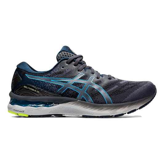 Men's Asics GEL-Nimbus 23, Carrier Grey/Digital Aqua, 9.5 D Medium