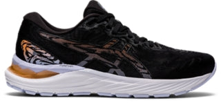 Women's Asics Gel-Cumulus 23, Black/Sun Peach, 6 D Wide