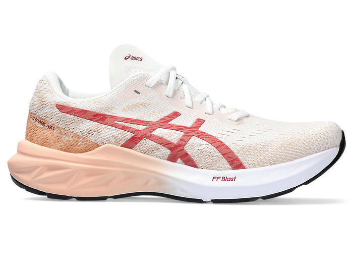 Women's Asics Dynablast 3, White/Light Garnet, 8 B Medium
