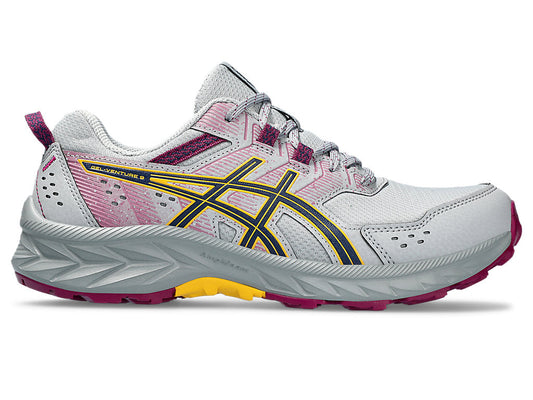 Women's Asics Gel-Venture 9, Piedmont Grey/Blue Exapnse, 5 B Medium