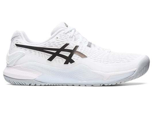 Men's Asics Gel-Resolution 9, White/Black, 12 D Medium