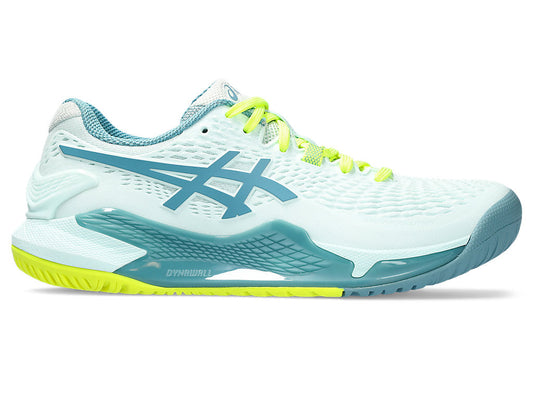 Women's Asics Gel-Resolution 9, Soothing Sea/Gris Blue, 8 B Medium