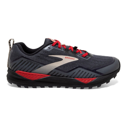 Men's Brooks Cascadia 15 GTX, Black/Ebony/Red, 8.5 D Medium