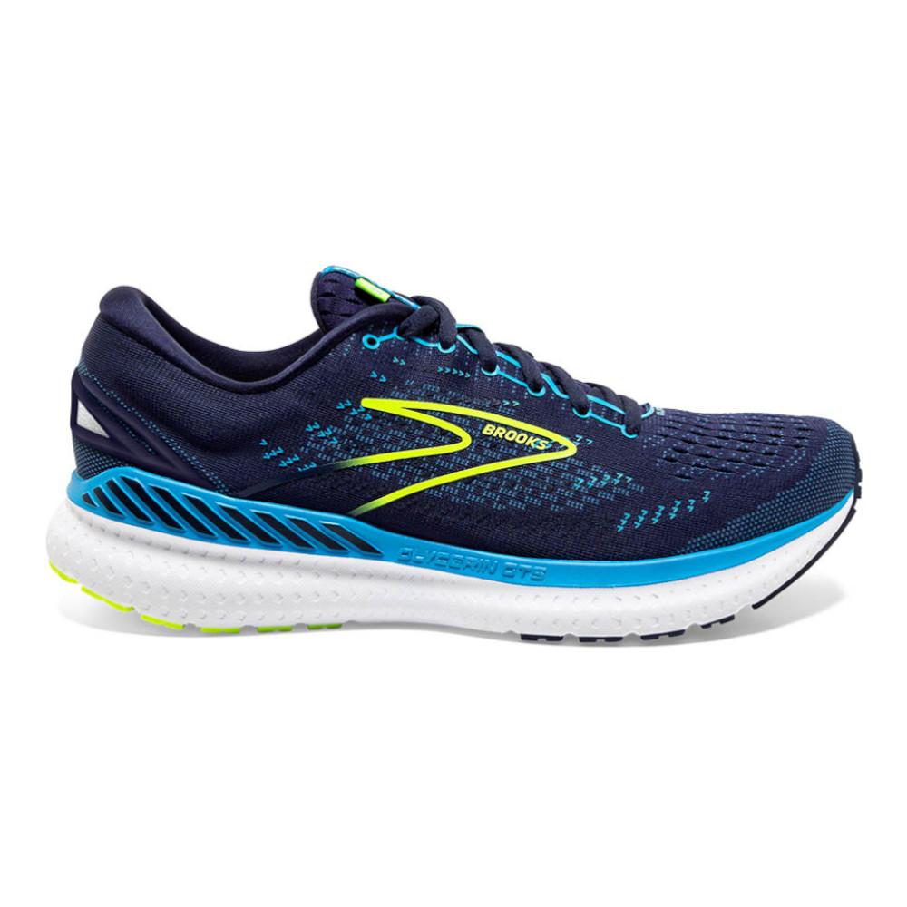 Men's Brooks Glycerin GTS 19, Navy/Blue/Nightlife, 11.5 D Medium