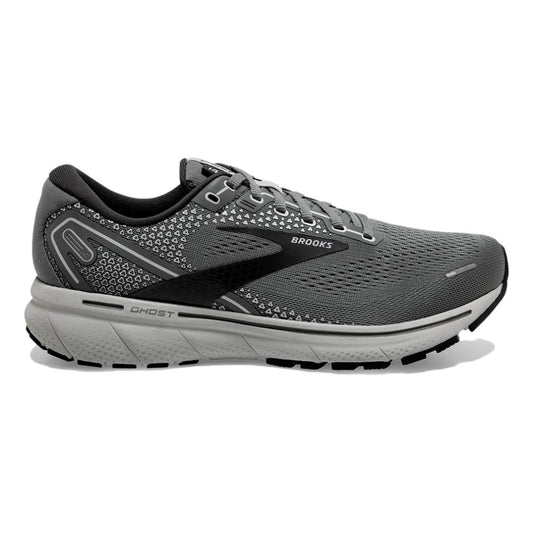 Men's Brooks Ghost 14, Grey/Alloy/Oyster, 10 2E Wide