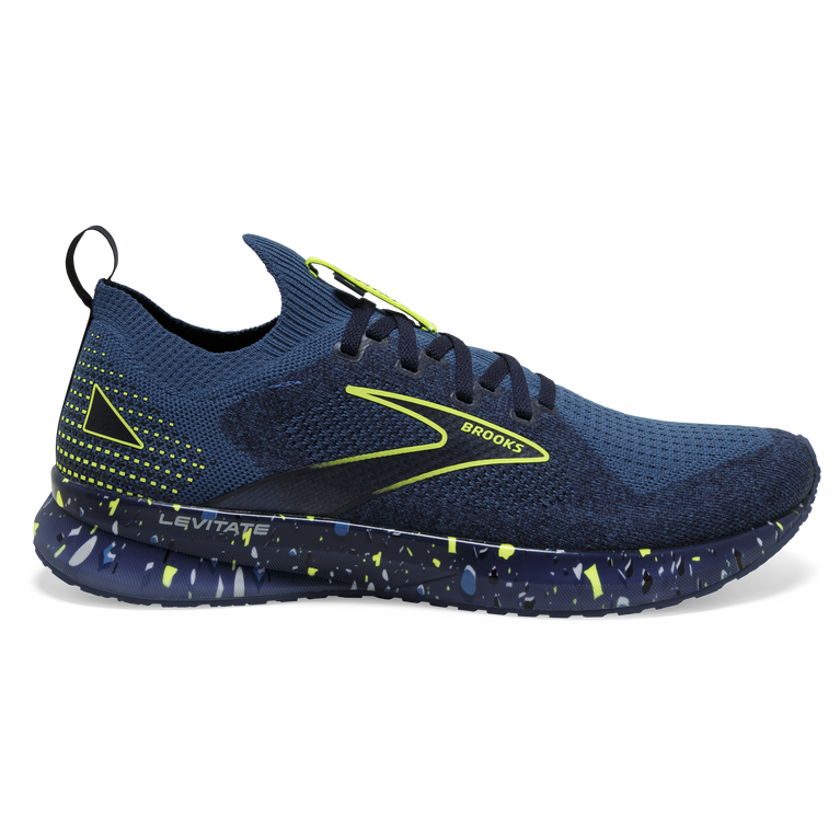 Men's Brooks Levitate Stealthfit 5, Dark Blue/Navy/Nightlife, 10.5 D Medium