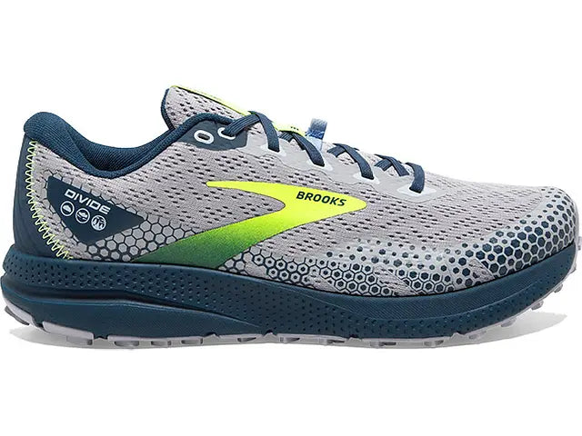 Men's Brooks Divide 3, Alloy/Titan/Nightlife, 8.5 D Medium