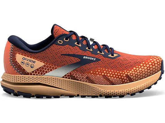 Men's Brooks Divide 3, Rooibos/Biscuit/Peacoat, 9.5 D Medium