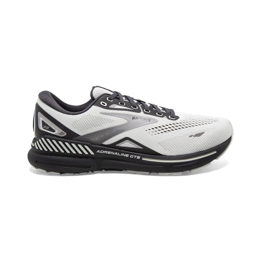 Men's Brooks Adrenaline GTS 23, Oyster/Ebony/Alloy, 7 2E Wide