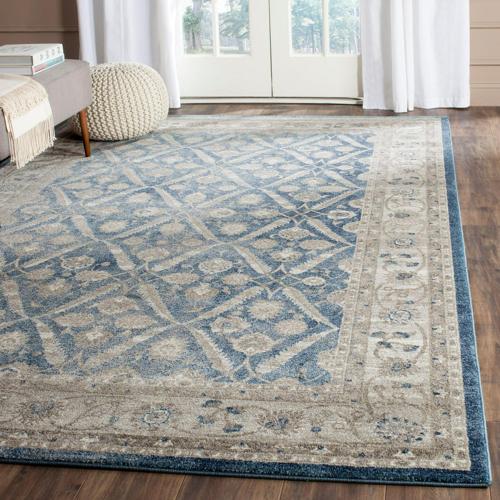 SAFAVIEH Sofia Jerrod Floral Bordered Area Rug, Blue/Beige, 11'*15'