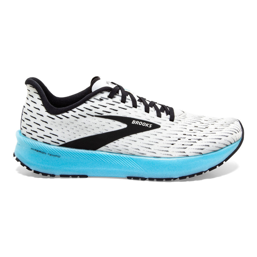 Women's Brooks Hyperion Tempo, White/Blue, 7.5 B Medium