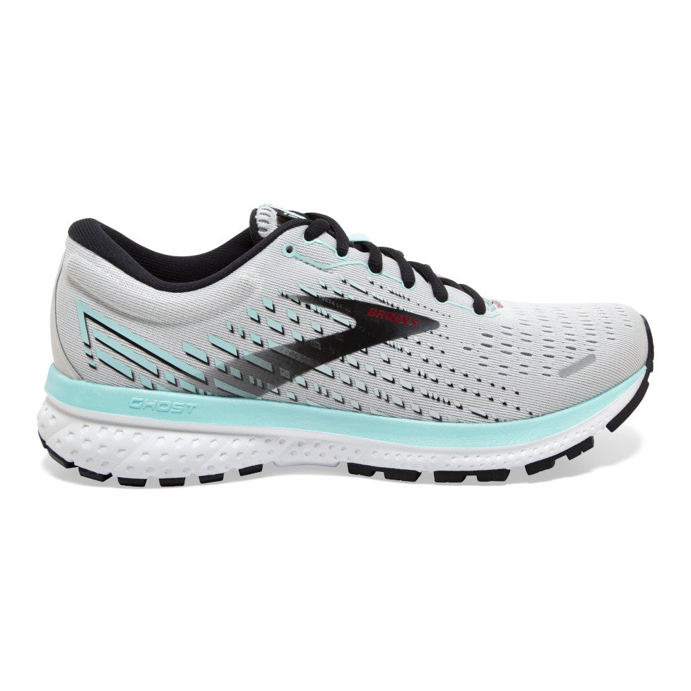Women's Brooks Ghost 13, Grey Atlantis/Black, 11 B Medium