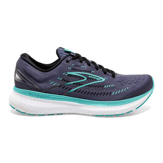 Women's Brooks Glycerin 19, Nightshadow/Black/Blue, 10 B Medium