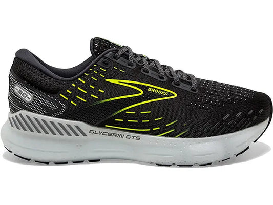 Women's Brooks Glycerin GTS 20, Ebony/White/Nightlife, 9.5 B Medium
