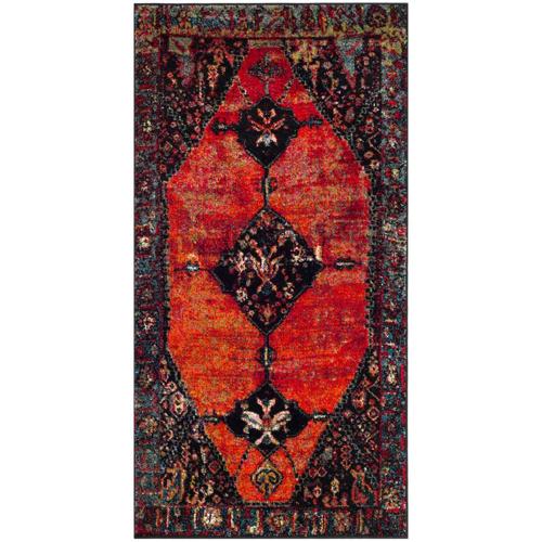 SAFAVIEH Vintage Hamadan Samia Traditional Area Rug, Orange/Multi, 2'7*5'