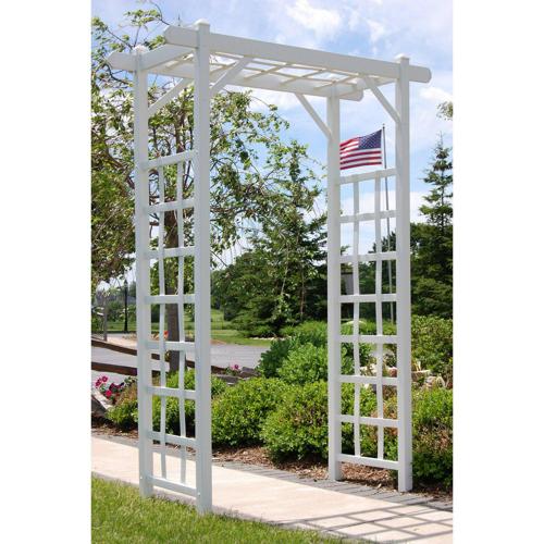 Dura-Trel Elmwood 85 Vinyl Arbor - White