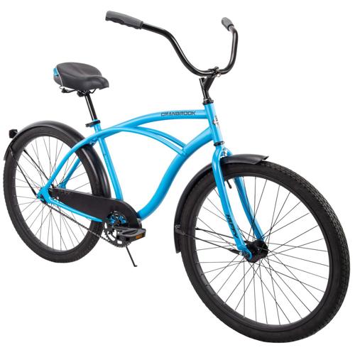 Huffy 26 Cranbrook Men's Comfort Cruiser Bike, Matte Blue