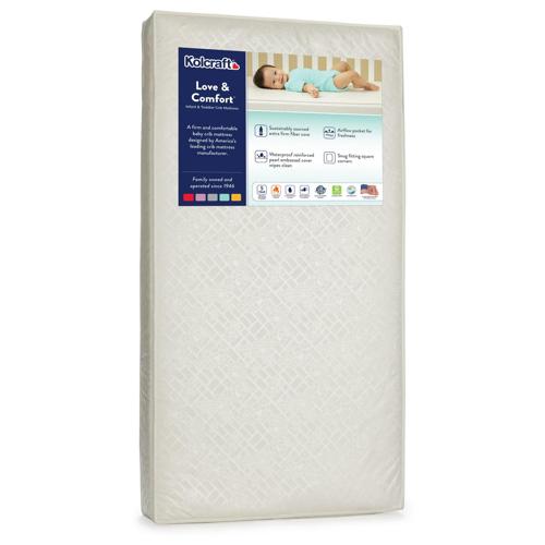 Kolcraft Love and Comfort Lightweight Foam Crib and Toddler Mattress