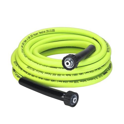 Flexzilla Pressure Washer Hose, 5/16*25', 3100 PSI, M22 Fittings, Flexible Hybrid Polymer, ZillaGreen