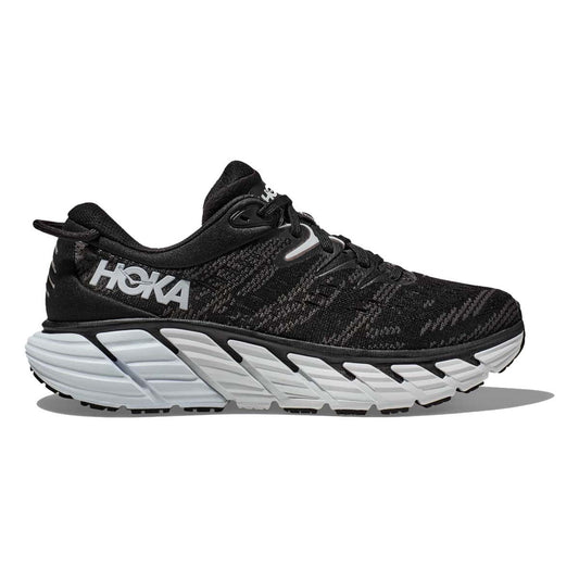 Men's Hoka One One Gaviota 4, Black/White, 13 D Medium