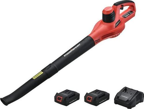 PowerSmart PS76101A-2B 20V Lithium-Ion Cordless Blower, Two 1.5 Ah Batteries and Charger Included