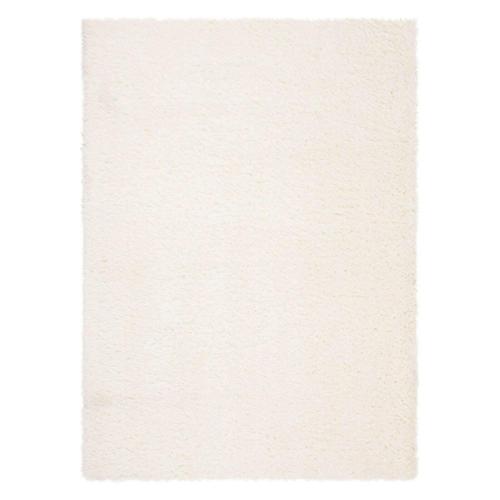SAFAVIEH Flokati Augustin Solid Polyester Runner Rug, Ivory, 2'*8'