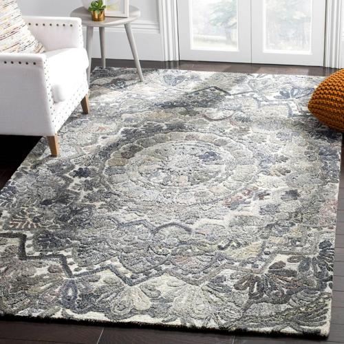 SAFAVIEH Marquee Georgiana Floral Area Rug, Grey/Multi, 6'*9'