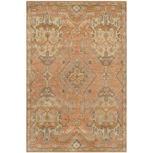 SAFAVIEH Wyndham Jocelyne Traditional Wool Area Rug, Terracotta, 2'*3'